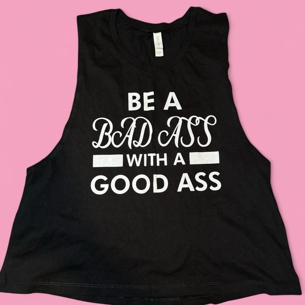 Black Graphic Muscle Tee